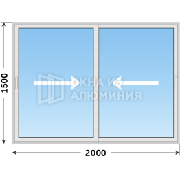 Террасное окно из алюминия под ключ AL-147